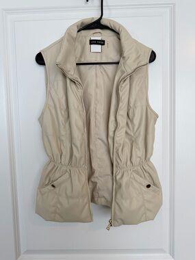 Love Token Cream Quilted Puffer Vest